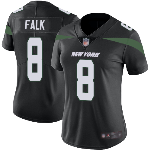 New York Jets Limited Black Women Luke Falk Alternate Jersey NFL Football #8 Vapor Untouchable->youth nfl jersey->Youth Jersey